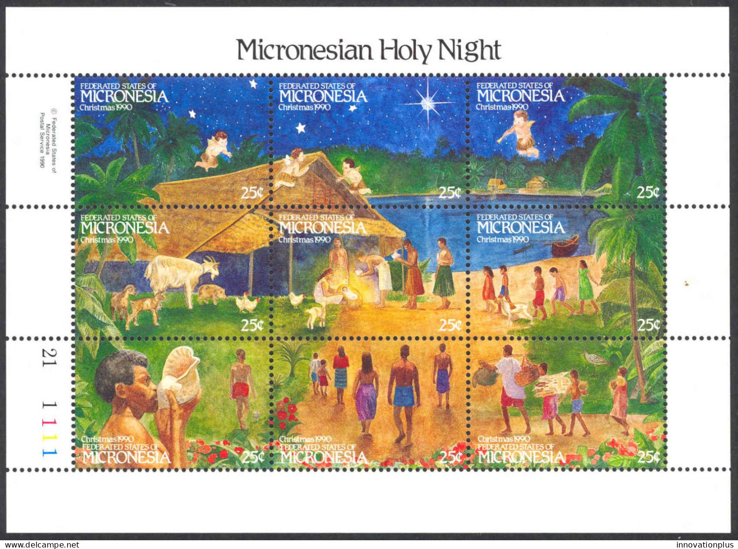 Micronesia Sc# 131 MNH 1990 Christmas - Micronésie