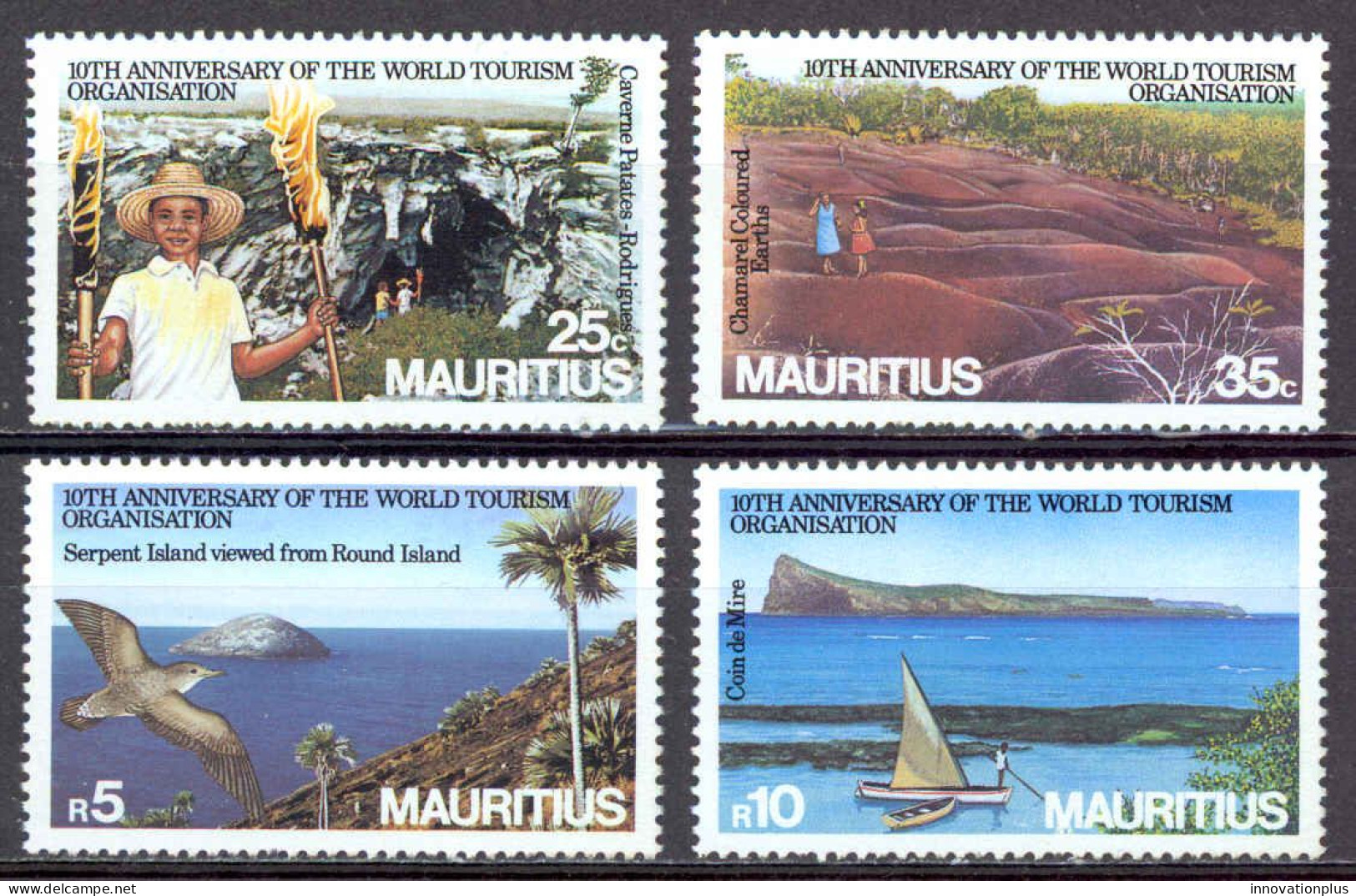 Mauritius Sc# 617-620 MNH 1985 World Tourism Org. 10th - Maurice (1968-...)