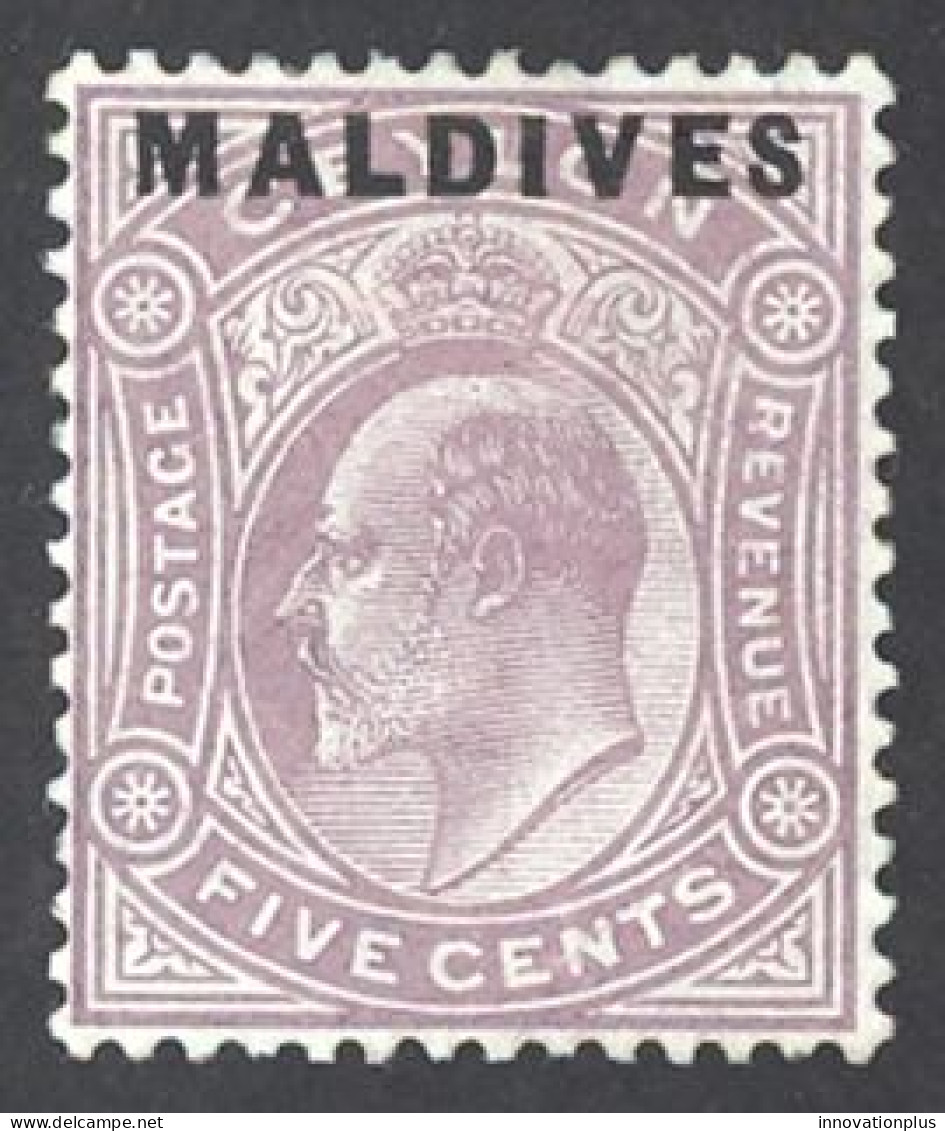 Maldive Islands Sc# 4 MH 1906 Overprint - Maldive (...-1965)