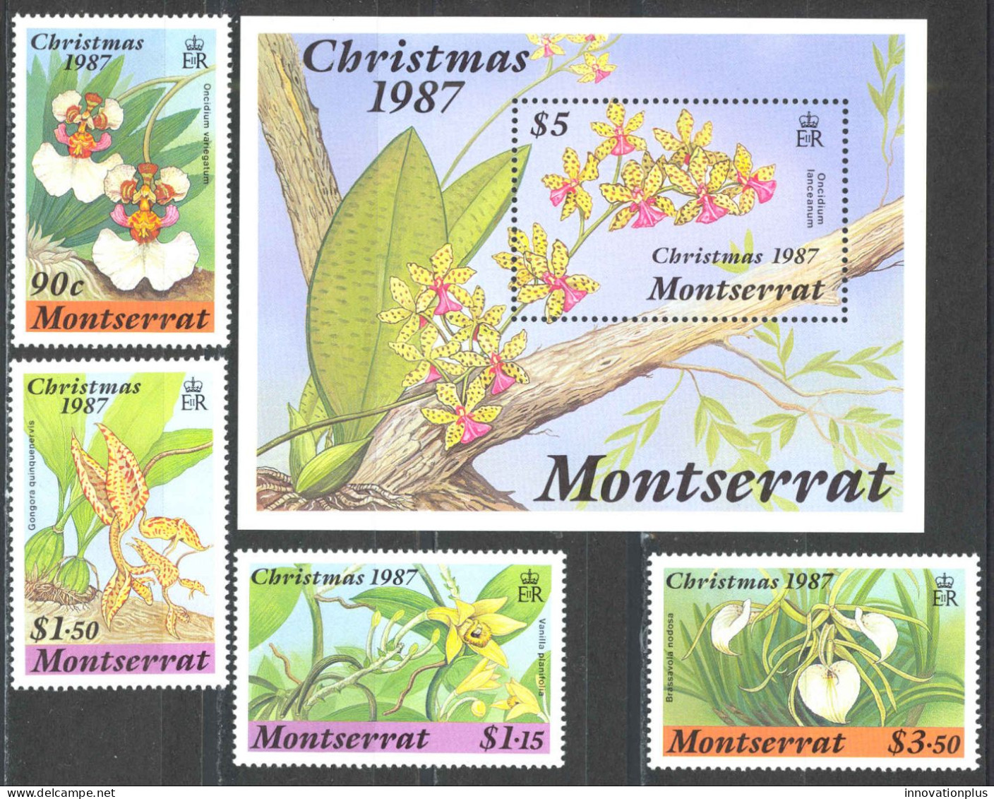 Montserrat Sc# 658-662 MNH 1987 Christmas - Montserrat