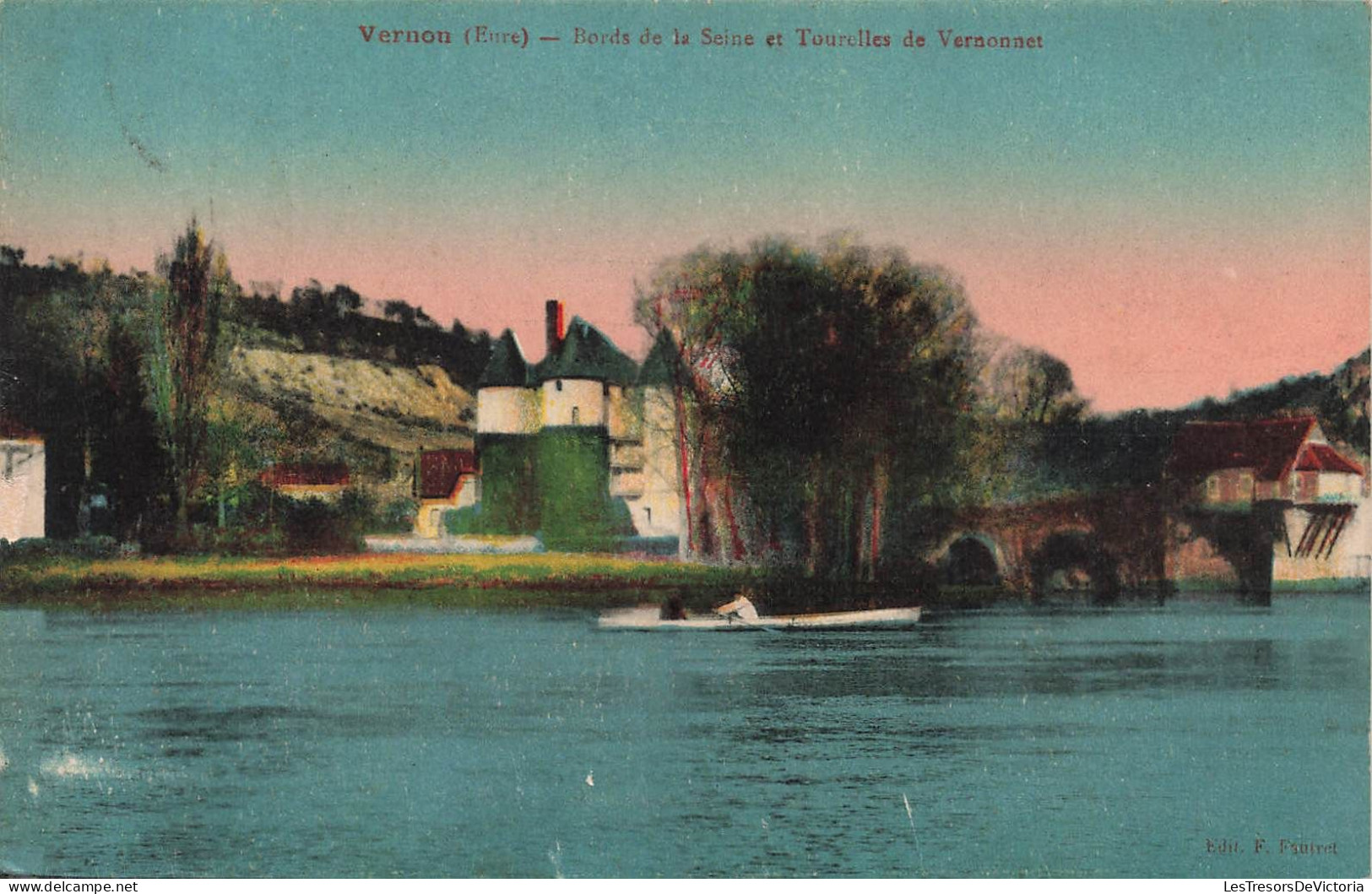 FRANCE - Vernon (Eure) - Bords De La Seine Et Tourcelles De Vernon - Carte Postale Ancienne - Vernon