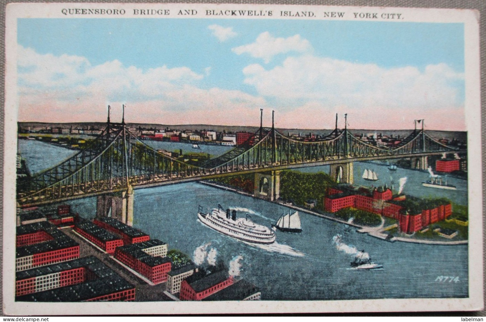 USA UNITED STATES BRIDGE QUEENSBORG BLACKWELLE ISLAND NEW YORK KARTE CARD CARTE POSTALE POSTKARTE POSTCARD ANSICHTSKARTE - Syracuse