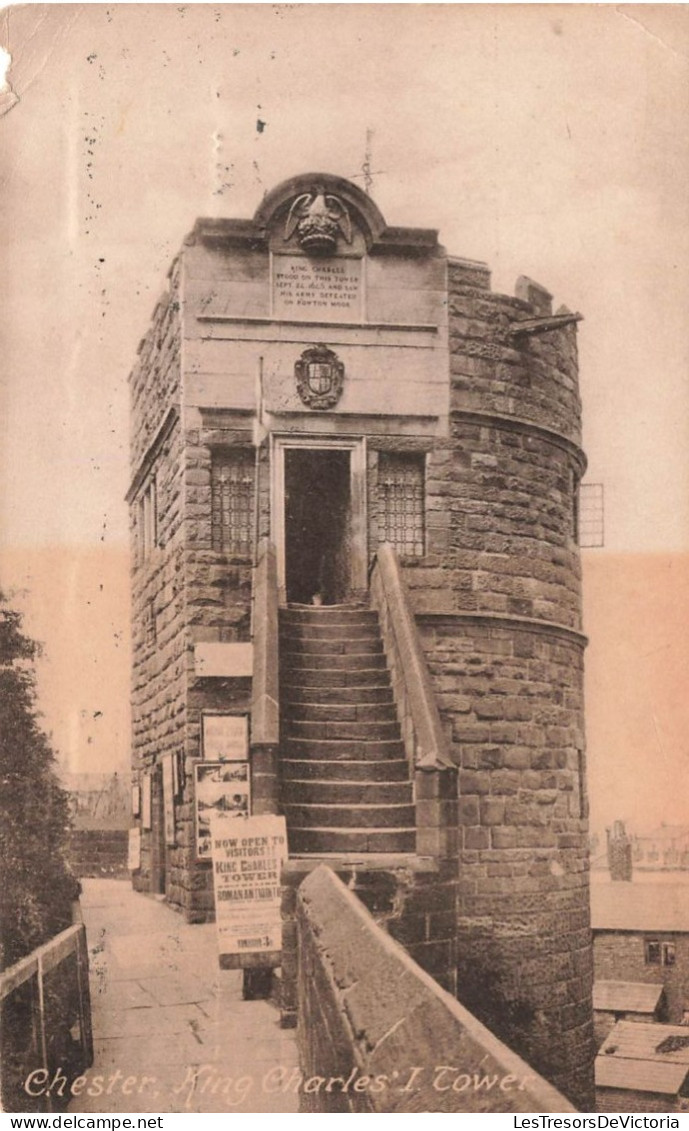 ROYAUME UNI - Angleterre -  Chester - King Charles I Tower - Carte Postale Ancienne - Chester