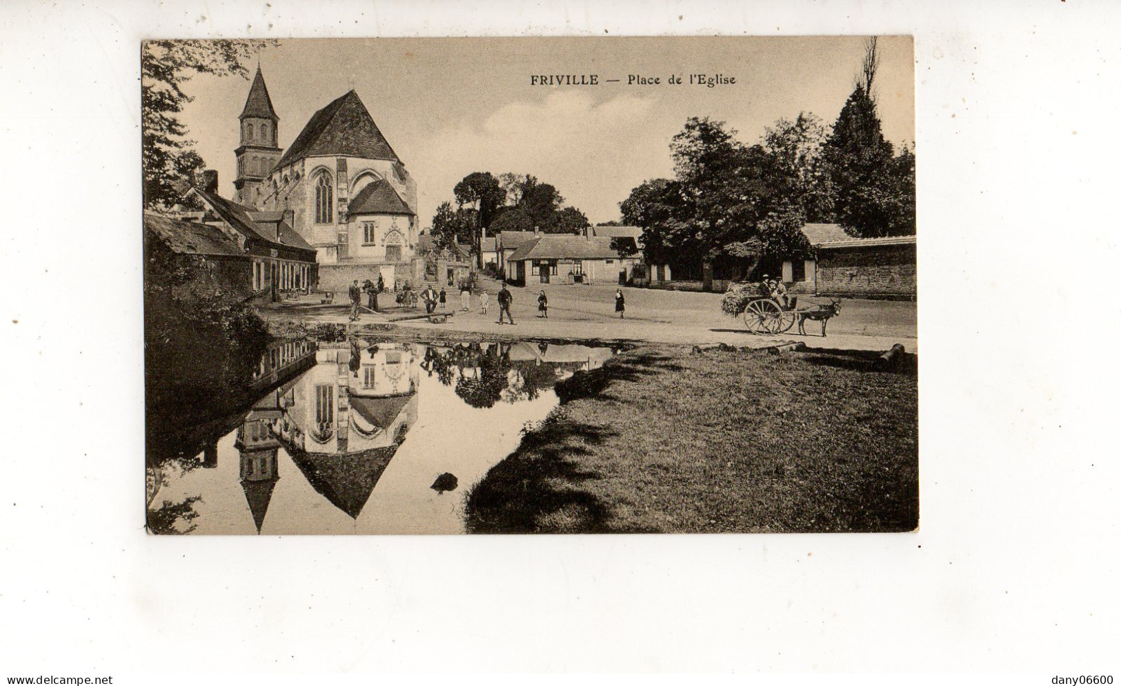 FRIVILLE - Place De L'Eglise  (carte Animée) - Friville Escarbotin