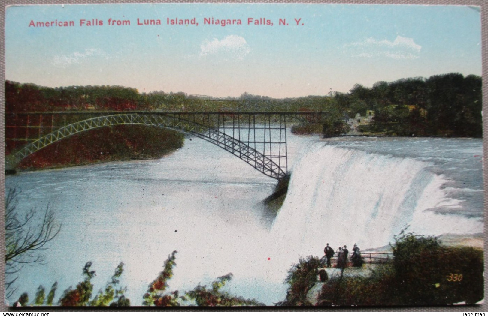 USA UNITED STATES NIAGARA FALLS NEW YORK BRIDGE LUNA ISLAND KARTE CARD CARTE POSTALE POSTKARTE POSTCARD ANSICHTSKARTE - Syracuse