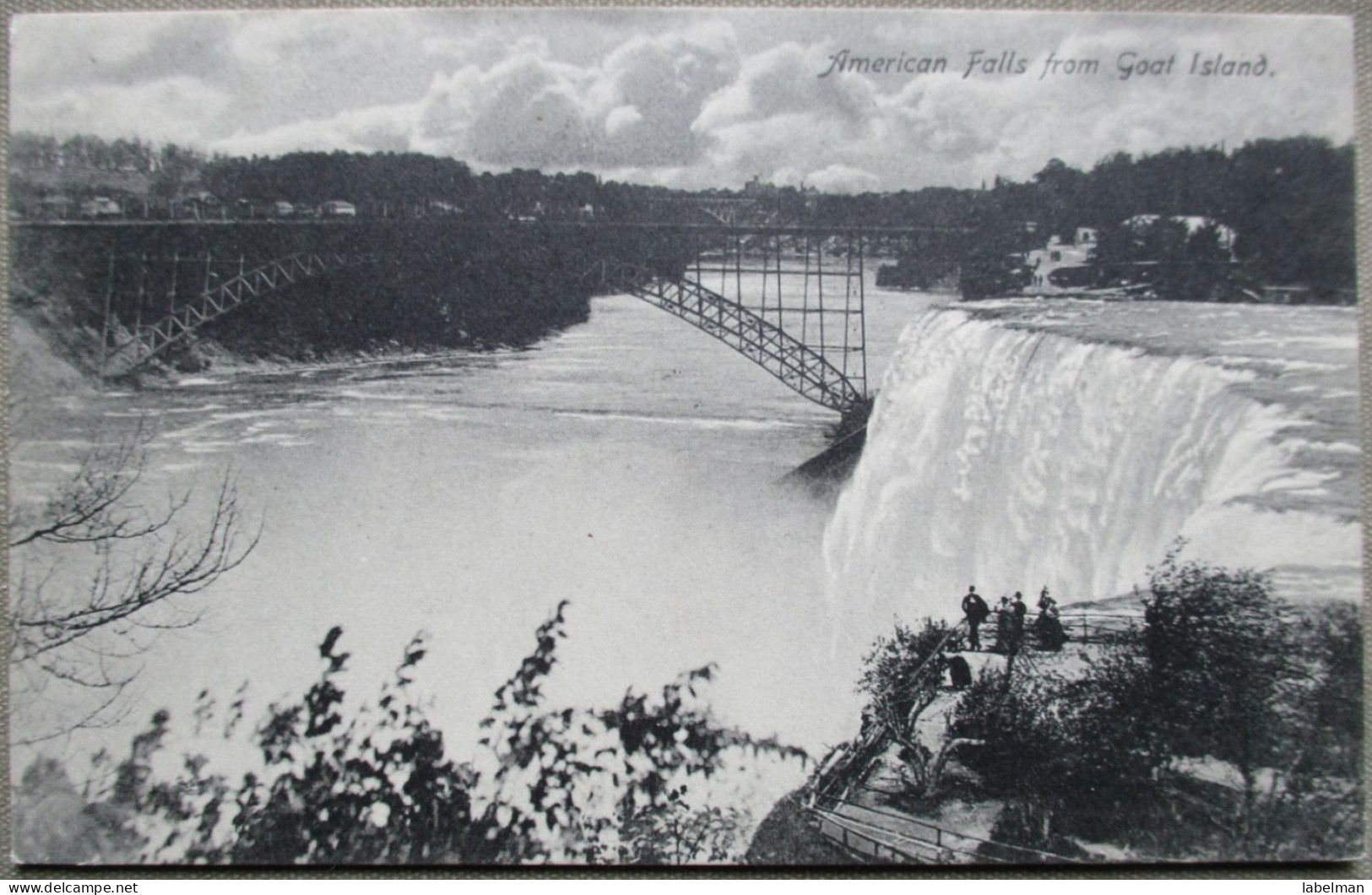 USA UNITED STATES NIAGARA FALLS NEW YORK BRIDGE GOAT ISLAND KARTE CARD CARTE POSTALE POSTKARTE POSTCARD ANSICHTSKARTE - Syracuse