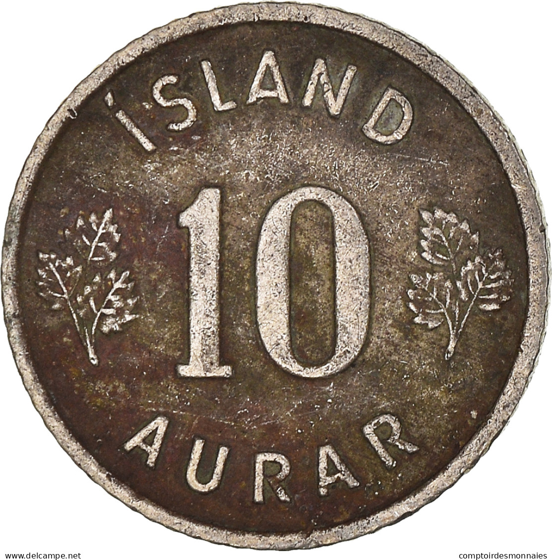 Monnaie, Islande, 10 Aurar, 1962 - Iceland