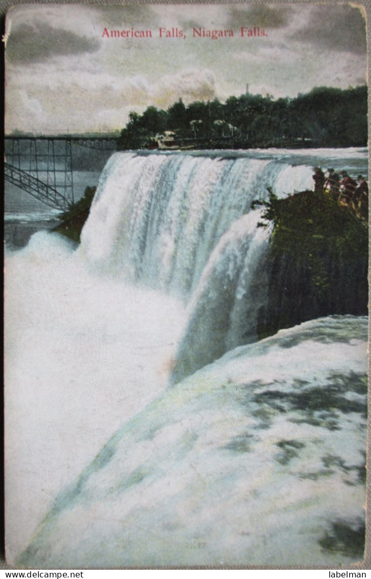 USA UNITED STATES NIAGARA FALLS NEW YORK BRIDGE GOAT ISLAND KARTE CARD CARTE POSTALE POSTKARTE POSTCARD ANSICHTSKARTE - Syracuse