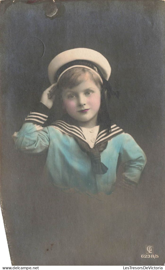 ENFANT - Un Enfant En Tenue De Marin - Colorisé - Carte Postale Ancienne - Portraits