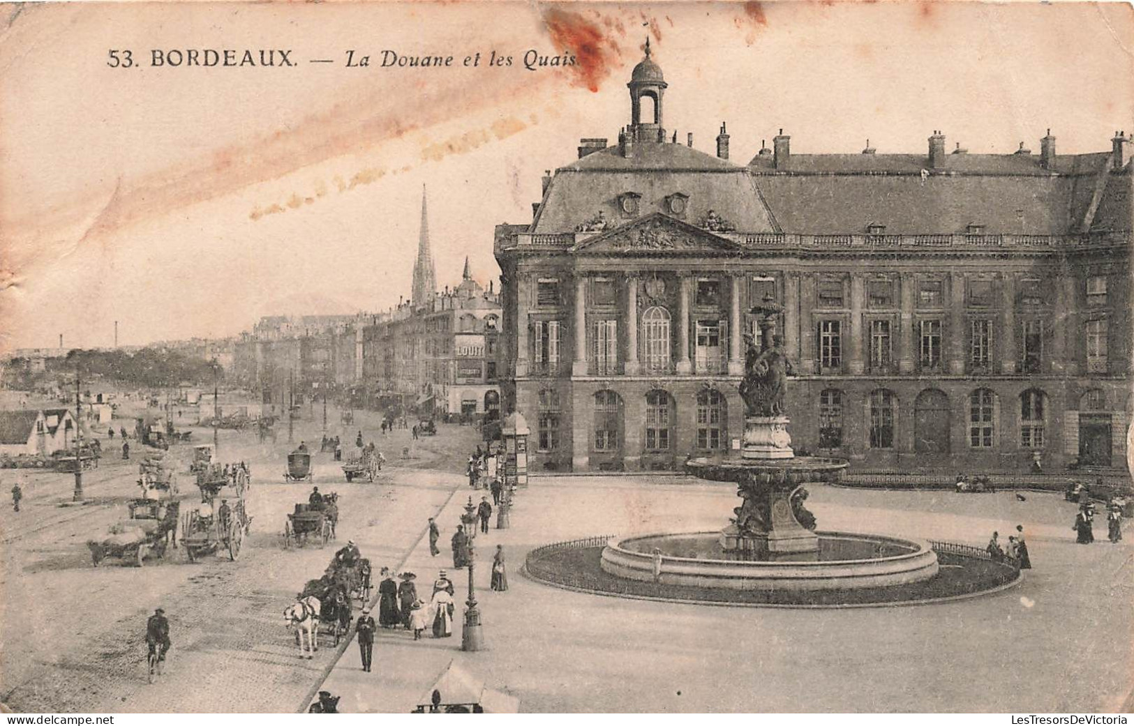 FRANCE - Bordeaux - Le Douane Et Les Quais - Carte Postale Ancienne - Bordeaux