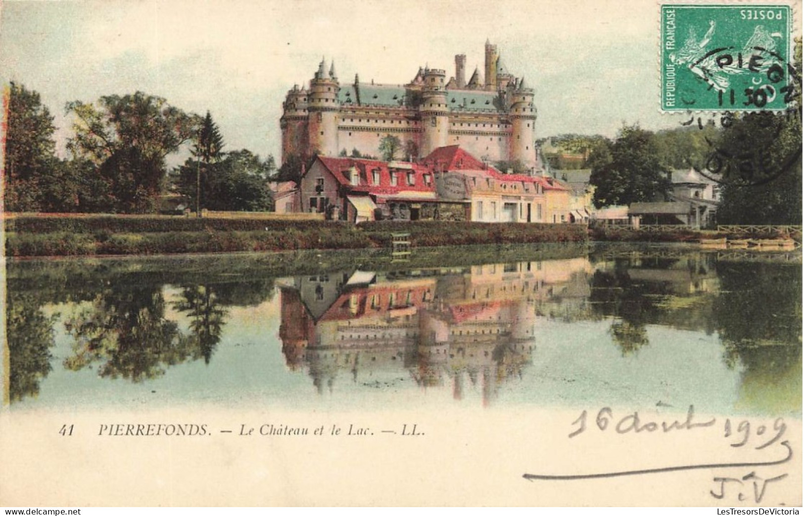 FRANCE - Pierrefonds - Le Château Et Le Lac - Carte Postale Ancienne - Pierrefonds