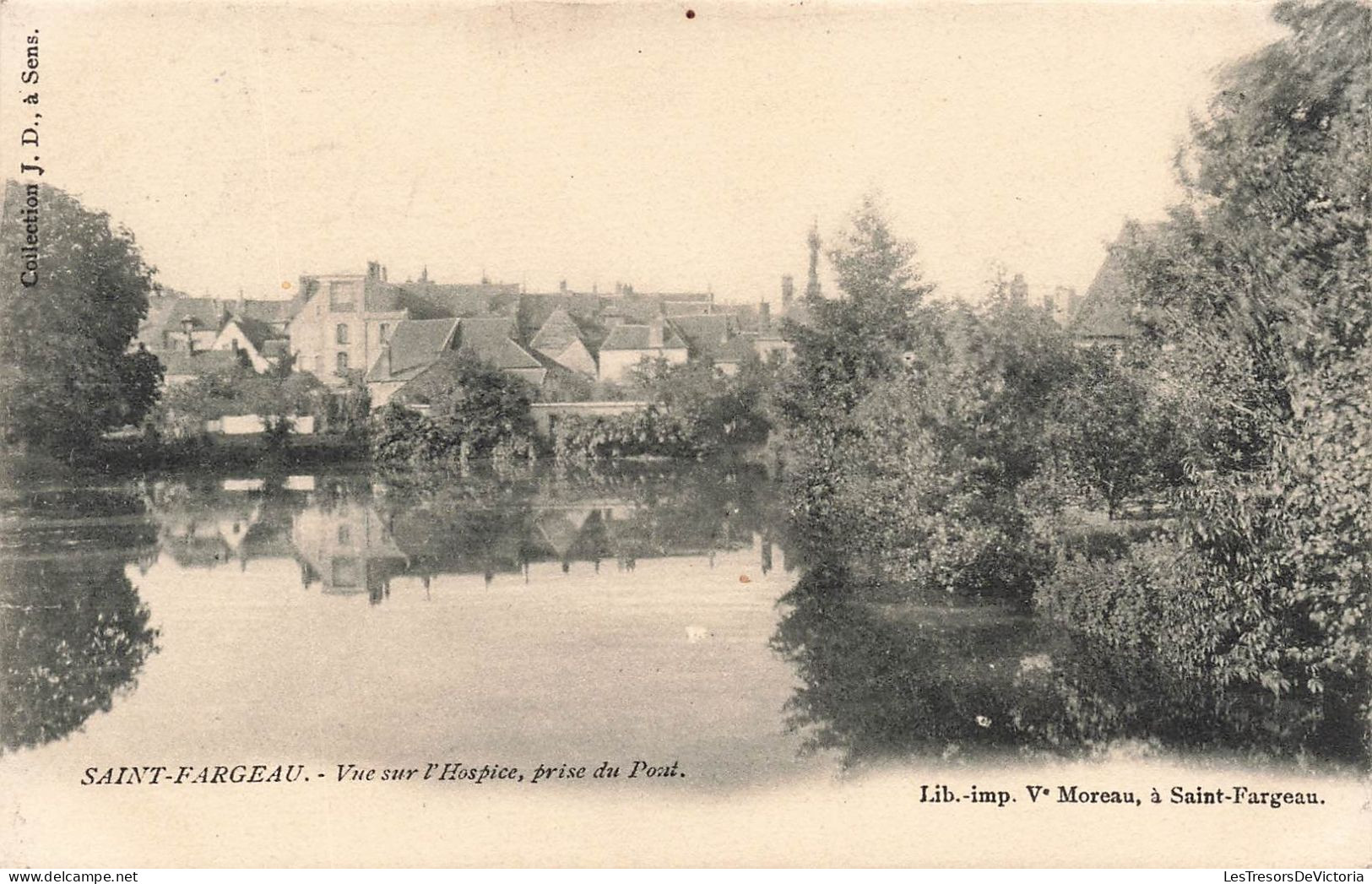 FRANCE - Saint Fargeau - Vue Sur L'hospice - Prise Du Pont - Carte Postale Ancienne - Saint Fargeau