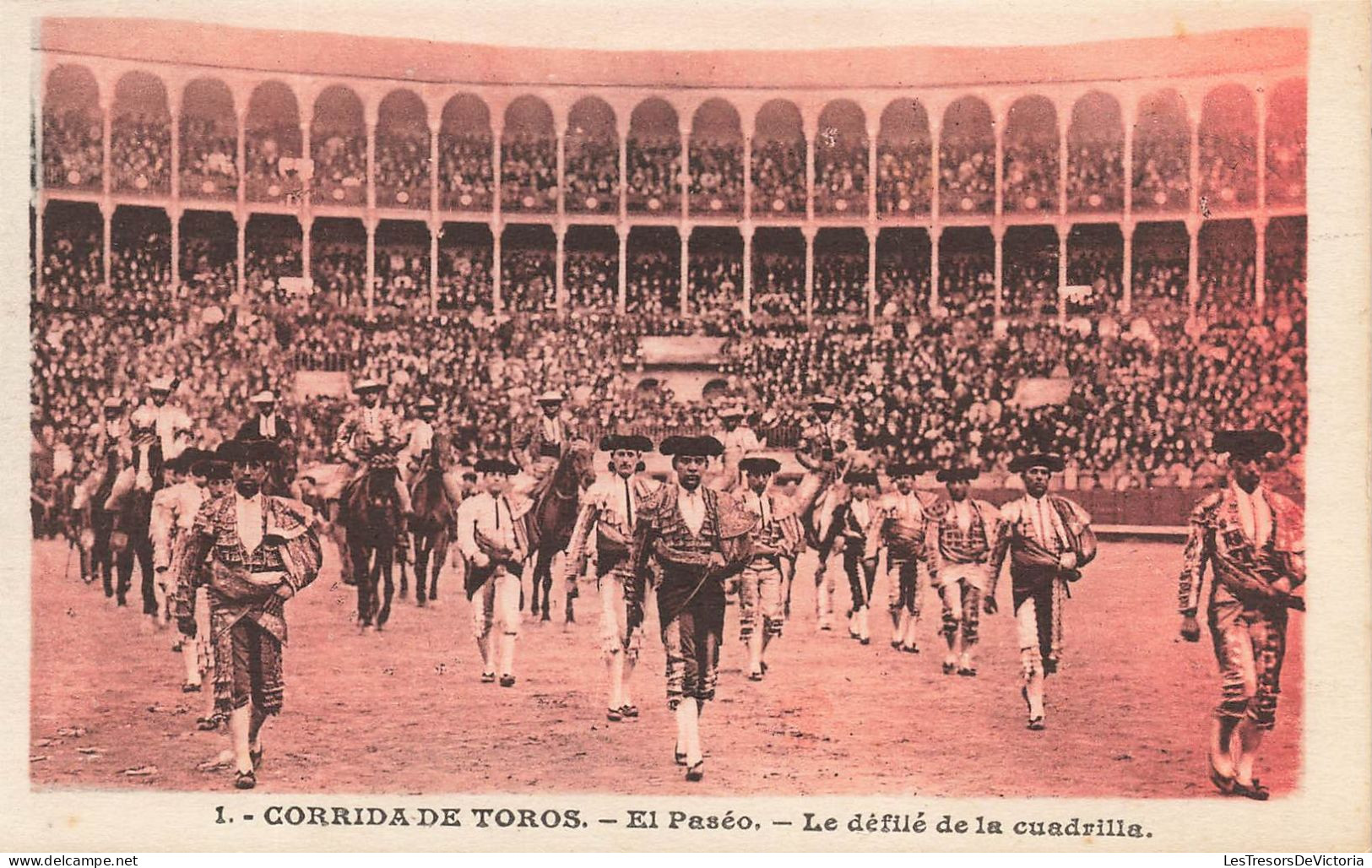 ESPAGNE - Corrida De Toros - El Paséo - Le Défilé De La Cuadrilla - Carte Postale Ancienne - Autres & Non Classés