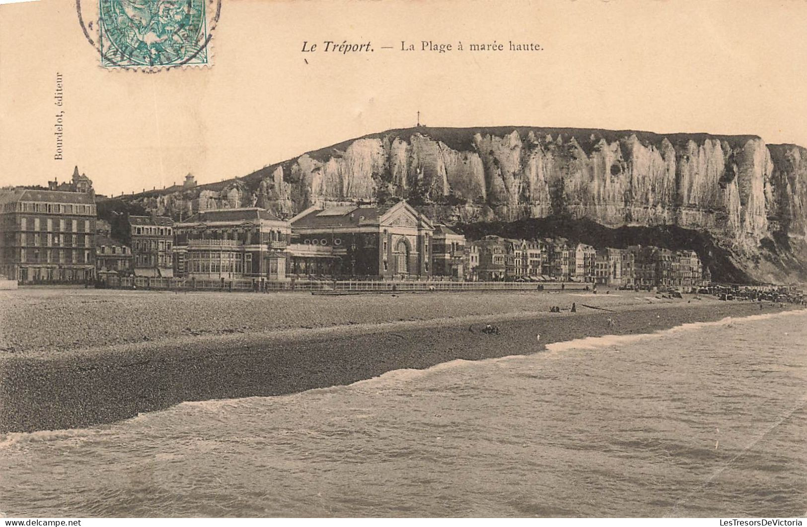 FRANCE - Le Tréport - La Plage à Marée Haute - Carte Postale Ancienne - Le Treport