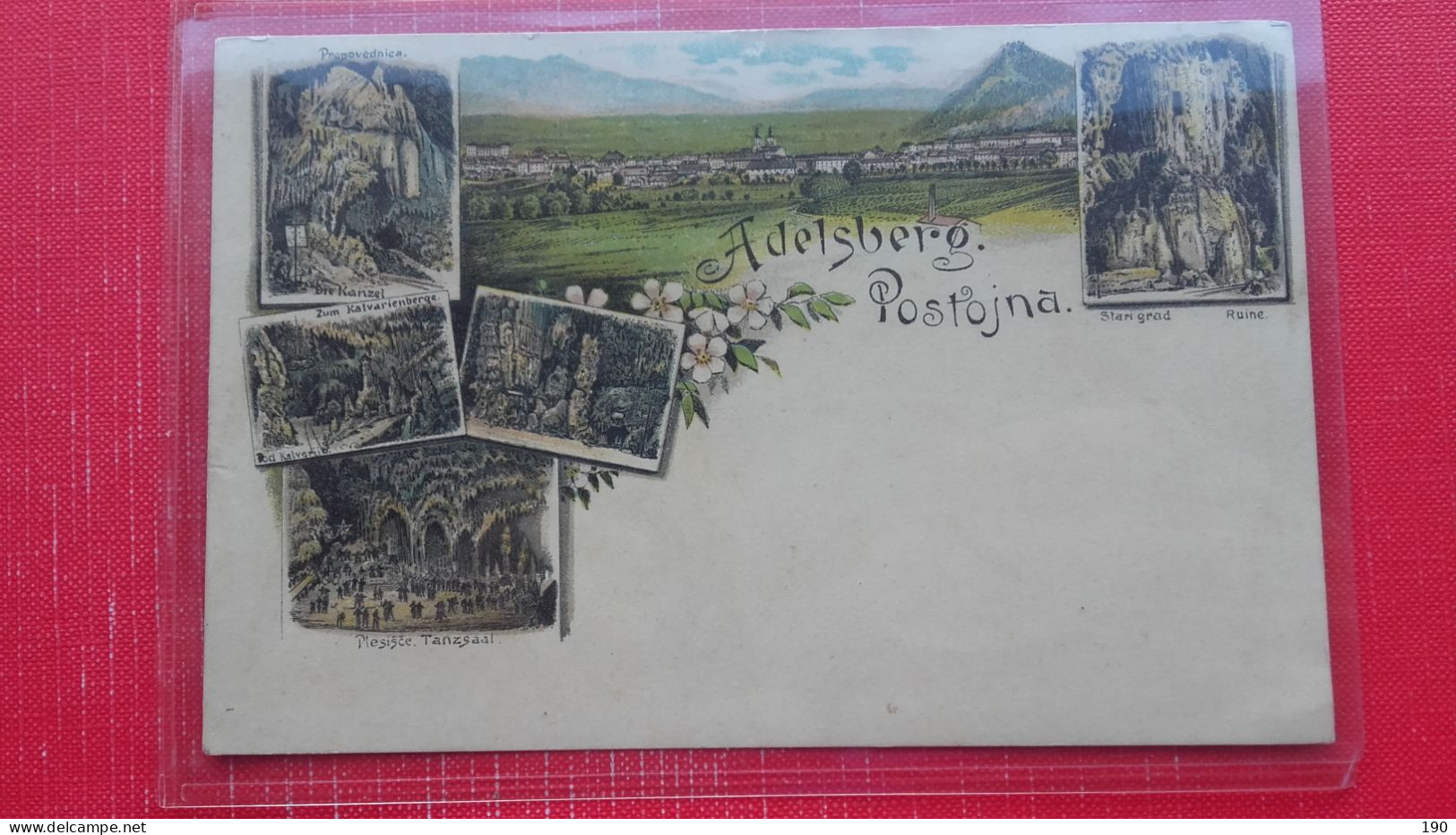 Postojna-Adelsberg.Litografija/litograph - Slovenia