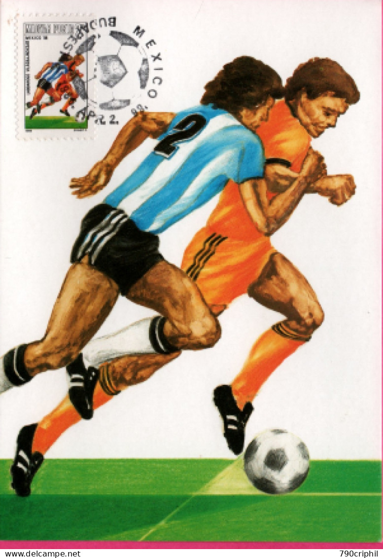 Carte Maximum - Football - Mexico Budapest -- Championnat Du Monde De Football - 1986 - Championnat D'Europe (UEFA)