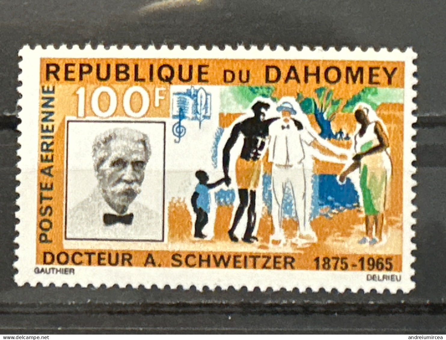République Du Dahomey MNH Albert Schweitzer - Albert Schweitzer
