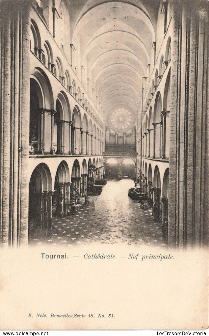 BELGIQUE - Tournai - Vue Générale De La Cathédrale - Nef Principale - Ancienne Carte Postale - Doornik