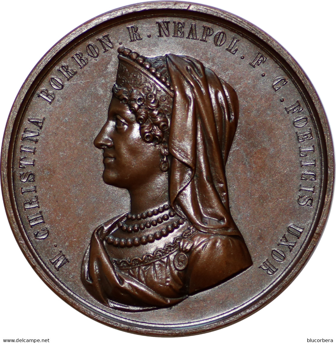 1841 REGNO DUE SICILIE: MARIA CRISTINA BORBONE INUMAZIONE CARLO FELICE AD ALTACOMBA INC. GALEAZZI QFDC - Adel