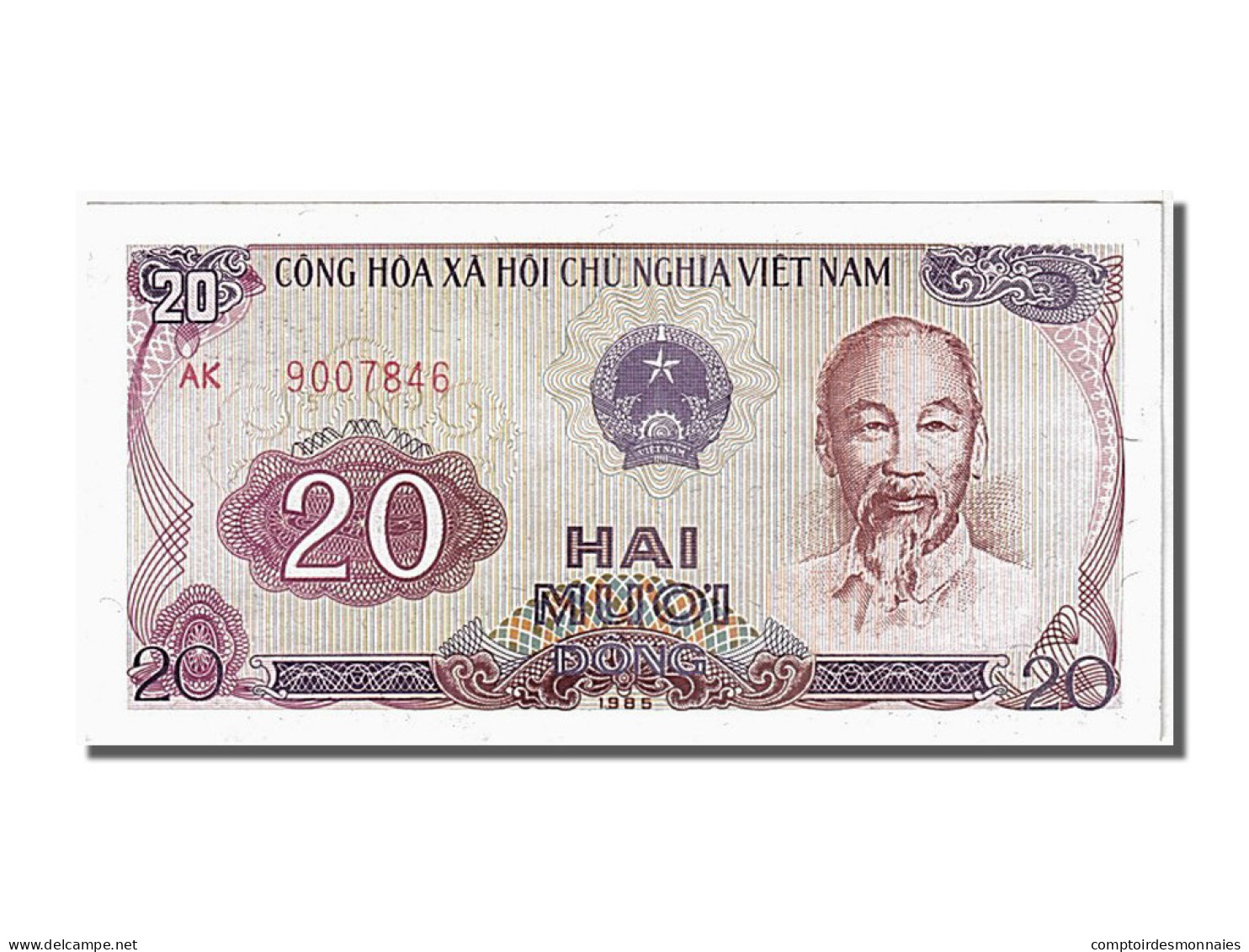 Billet, Viet Nam, 20 Dông, 1985, NEUF - Viêt-Nam