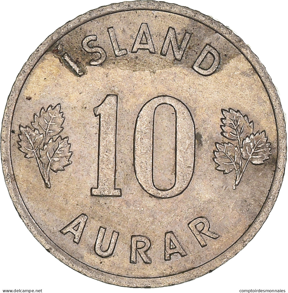 Monnaie, Islande, 10 Aurar, 1958 - Islande