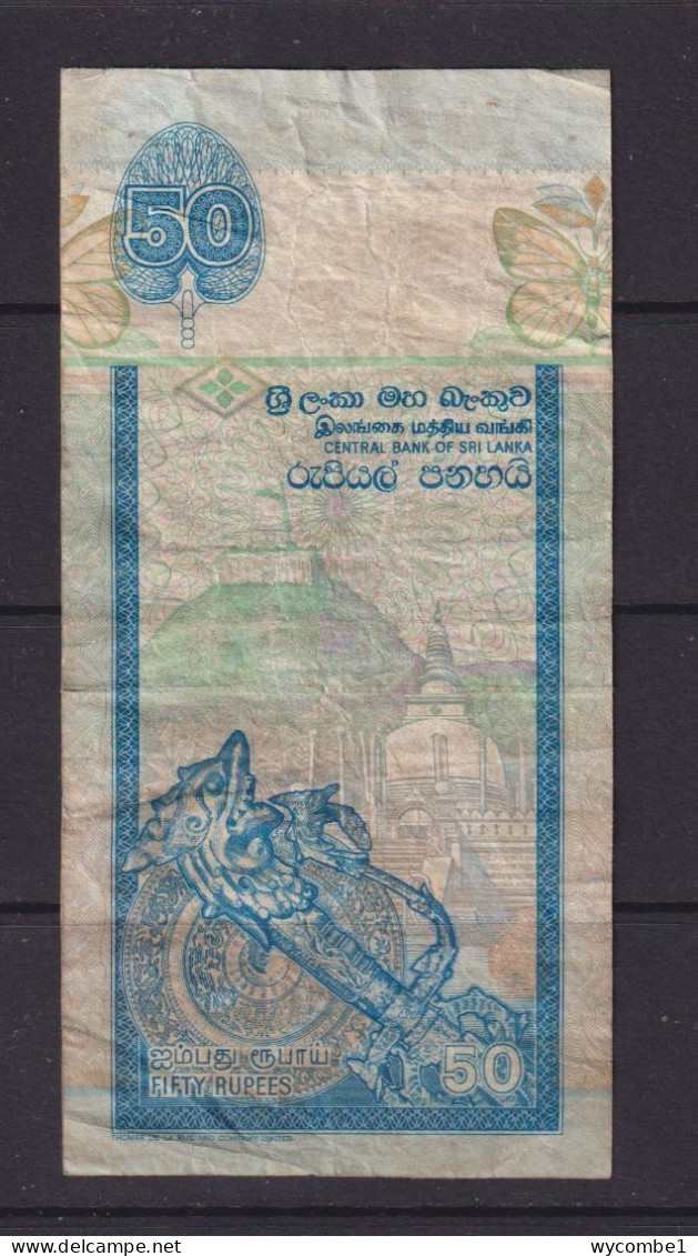 SRI LANKA -  1991 50 Rupees Circulated  Banknote - Sri Lanka