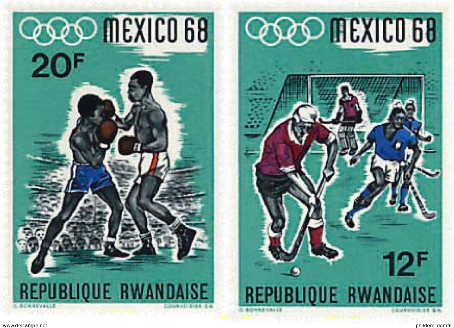 722577 MNH RUANDA 1968 19 JUEGOS OLIMPICOS VERANO MEXICO 1968 - Ungebraucht