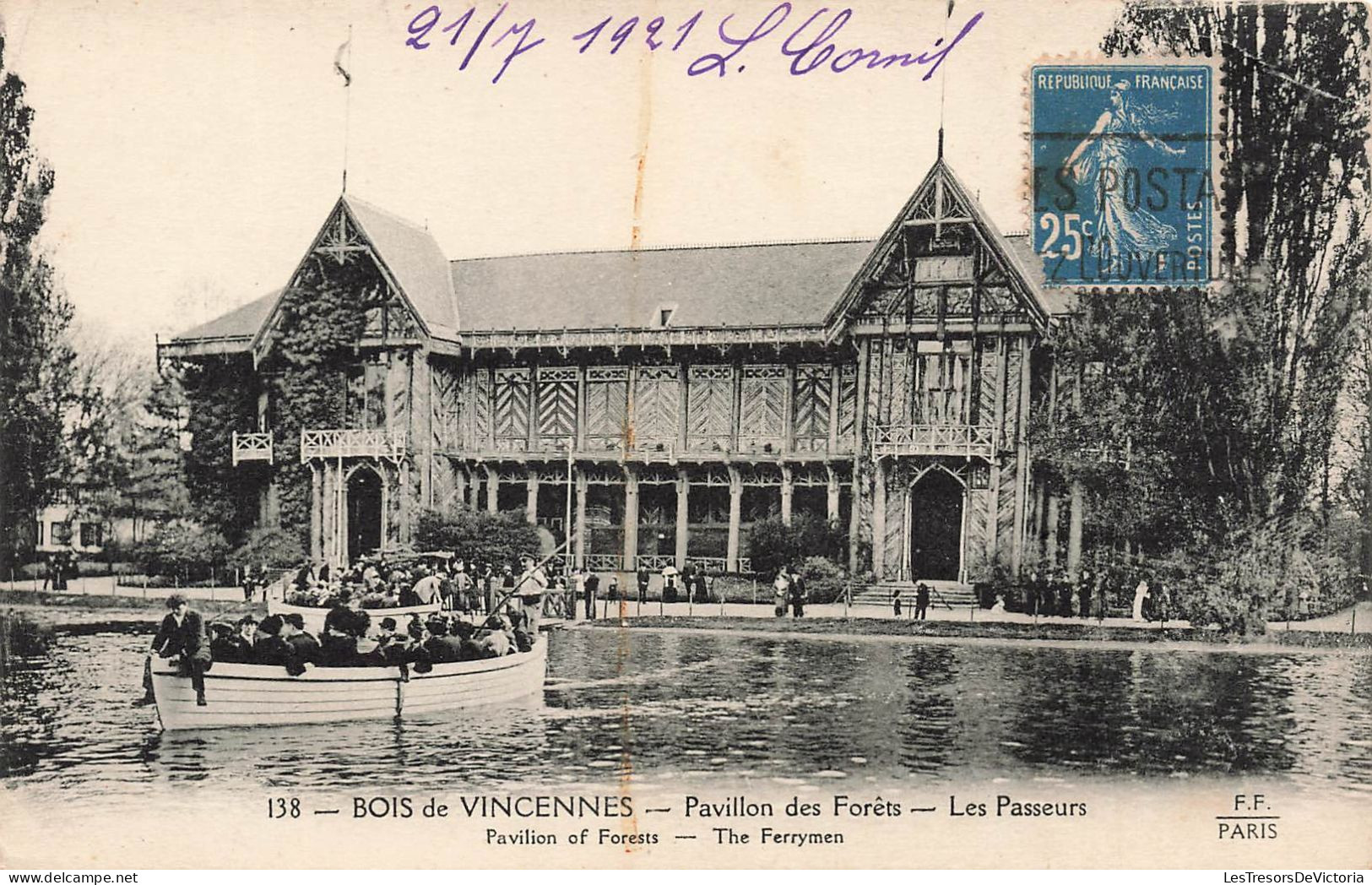 FRANCE - Paris - Bois De Vincennes - Vue Sur Le Pavillon Des Forêts - Les Passeurs - Carte Postale Ancienne - Parcs, Jardins