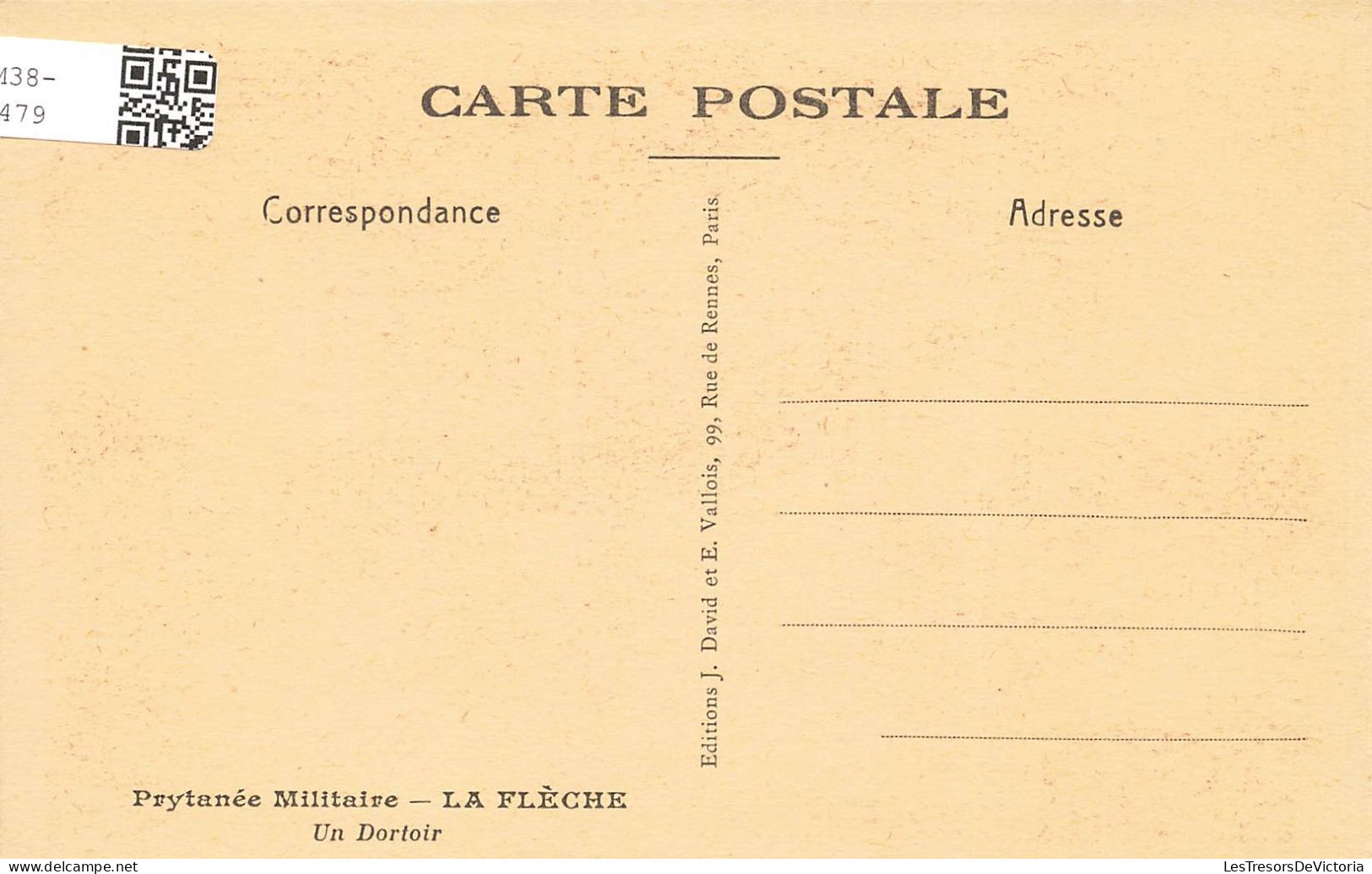 FRANCE - Pritanée Militaire - La Flèche - Cour D'Honneur - Un Dortoir - Carte Postale Ancienne - La Fleche