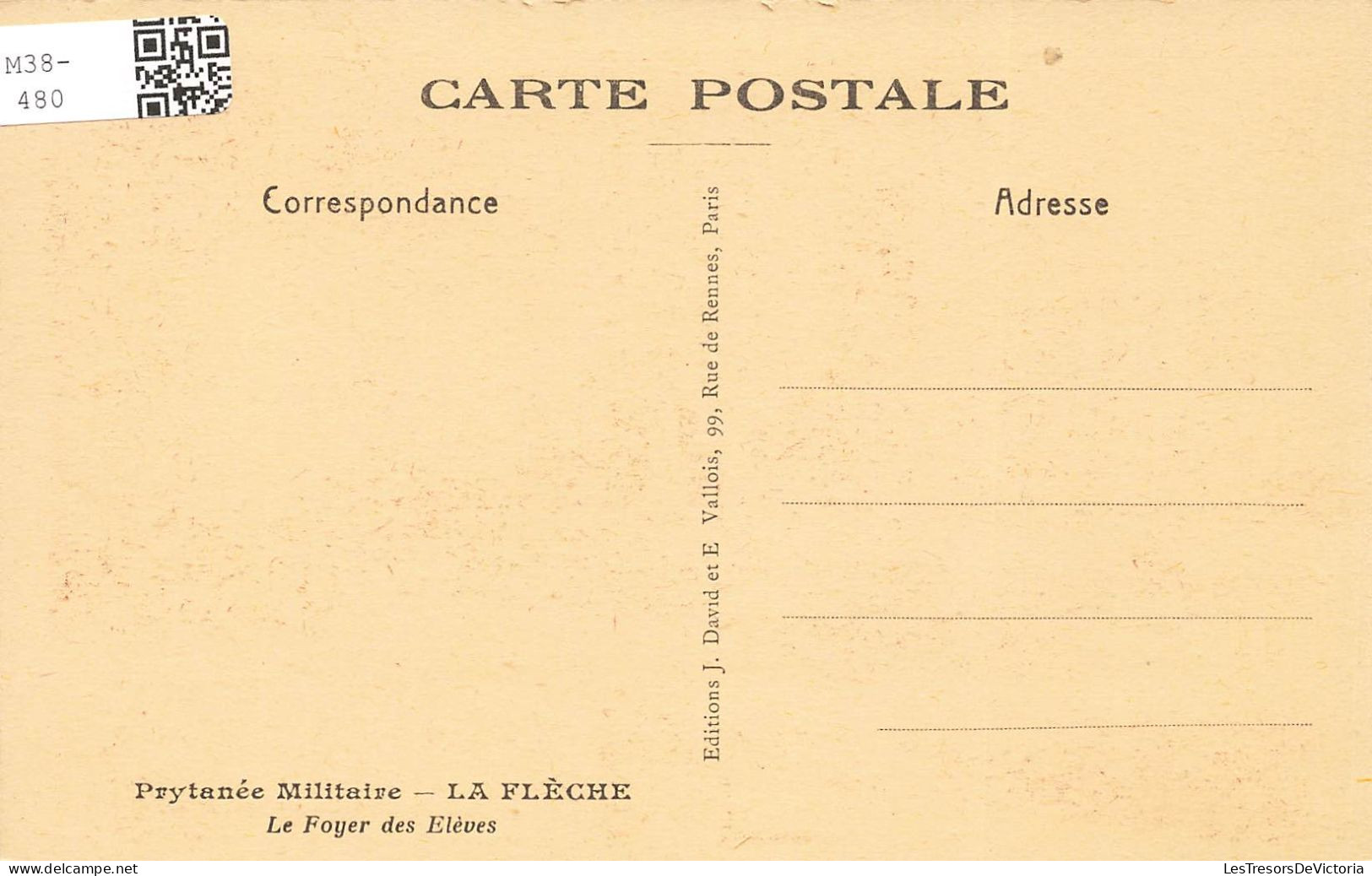 FRANCE - Pritanée Militaire - La Flèche - Le Foyer Des Elèves - Carte Postale Ancienne - La Fleche