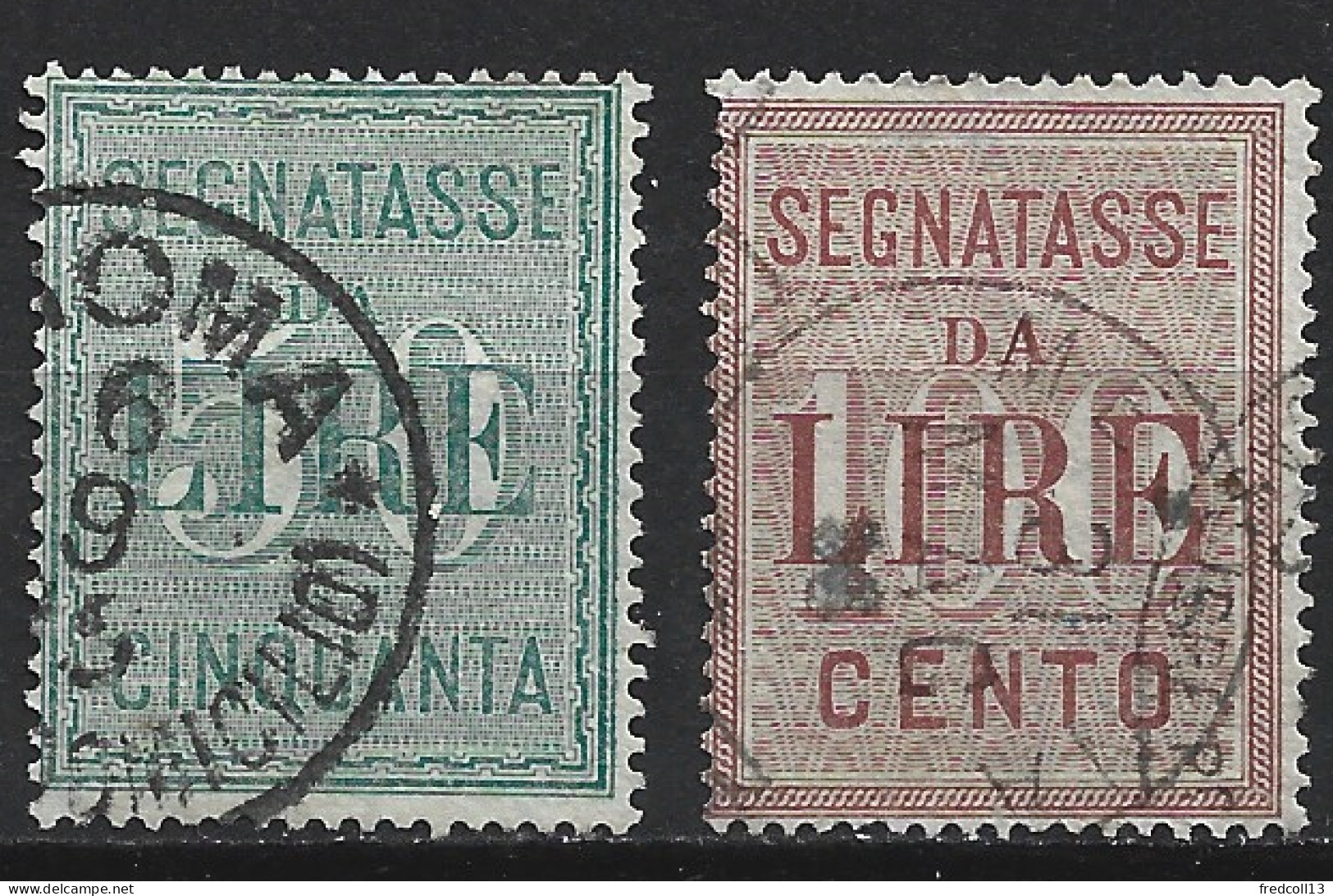 ITALIE TAXE 20-21 Oblitérés Côte 60 € - Postage Due