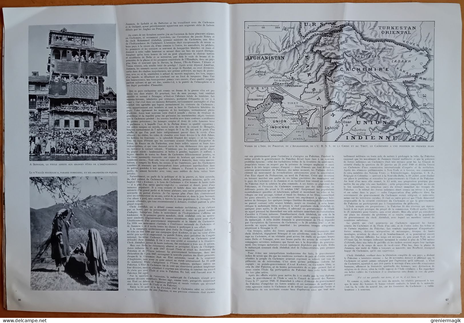 France Illustration 170 15/01/1949 Churchill/Satellites terrestres/La Bohème/Malcolm Campbell/Kalahari/Mineurs/Cachemire