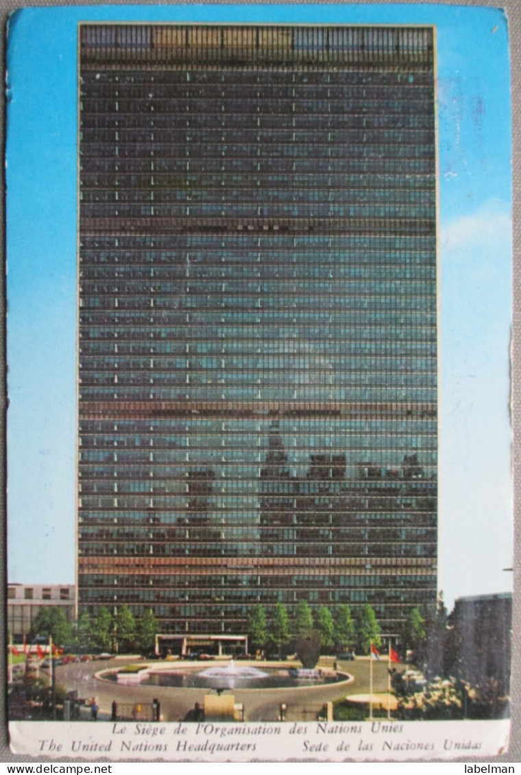 USA UNITED STATES NEW YORK UNITED NATIONS BUILDING KARTE CARD CARTE POSTALE POSTKARTE POSTCARD ANSICHTSKARTE CARTOLINA - Syracuse