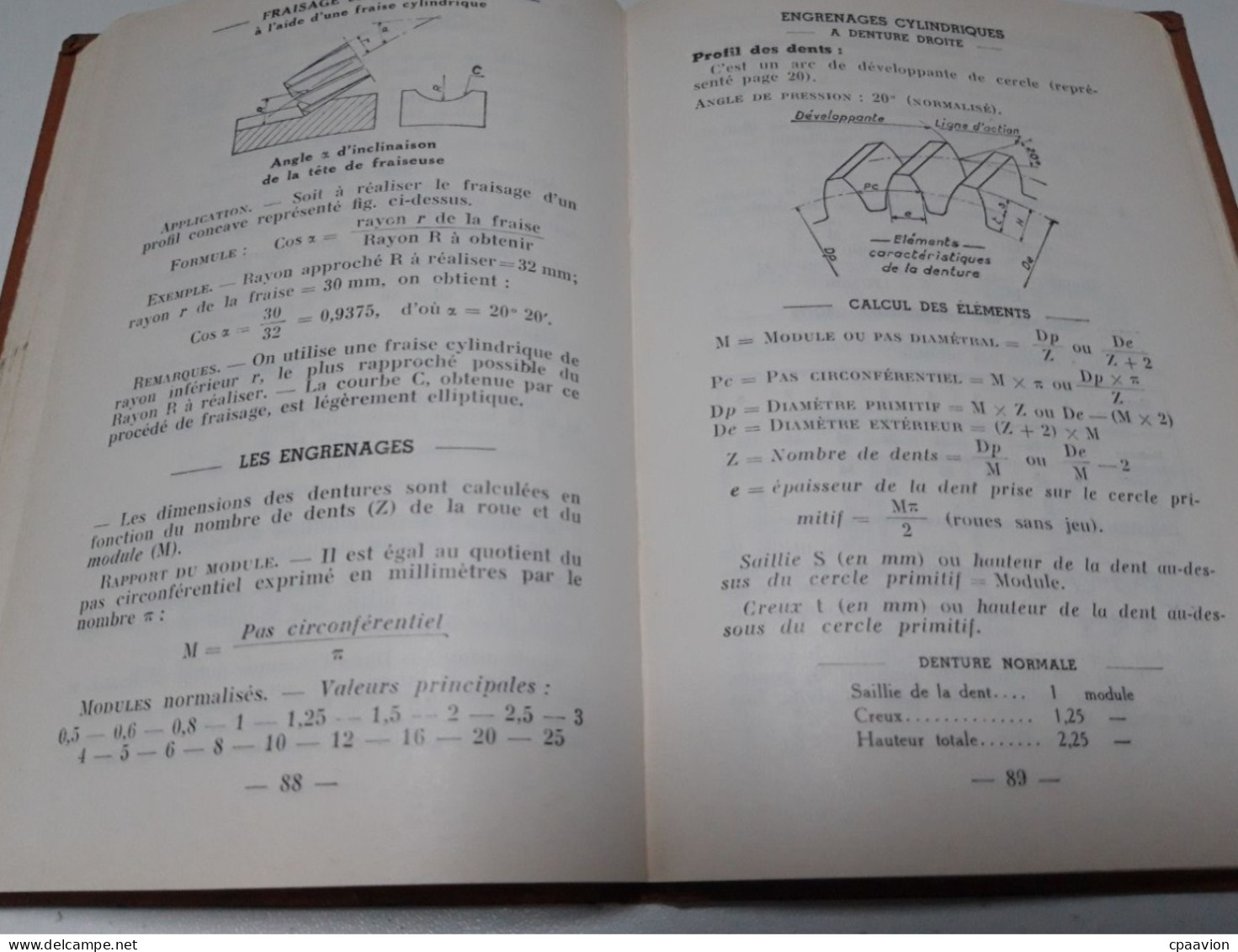 LIVRET DE FORMULES , DE REGLES, DE CALCULS ET D'EXPLICATIONS POUR LE DOMAINE DE LA MECANIQUE - 18 Ans Et Plus