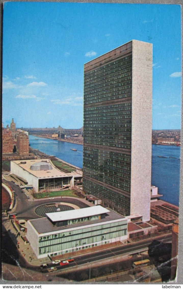 USA UNITED STATES NEW YORK UNITED NATIONS BUILDING KARTE CARD CARTE POSTALE POSTKARTE POSTCARD ANSICHTSKARTE CARTOLINA - Syracuse