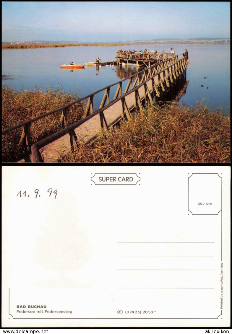 Ansichtskarte Bad Buchau Federsee Mit Federseesteg 1996 - Bad Buchau
