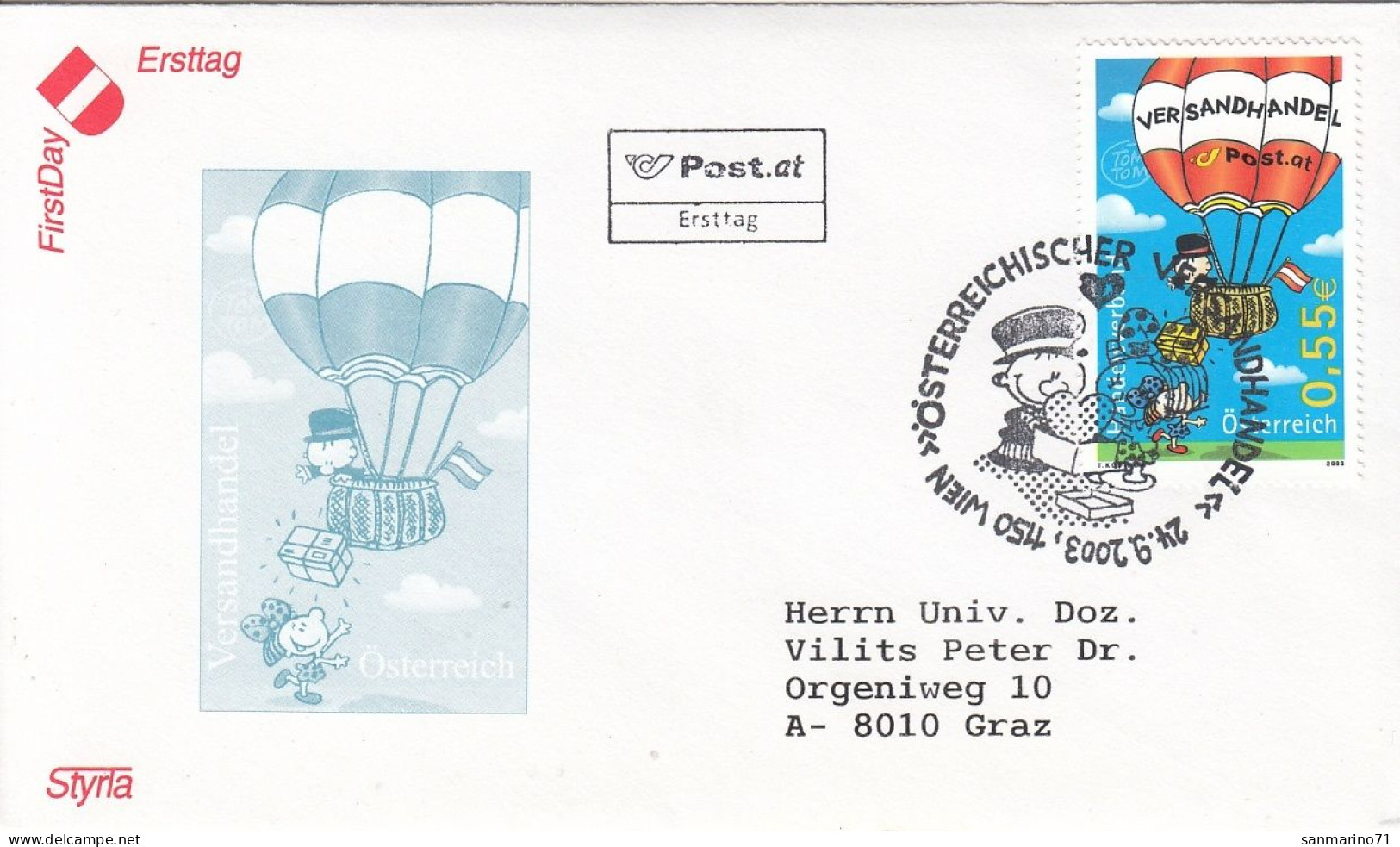 FDC AUSTRIA 2445 - Other (Air)