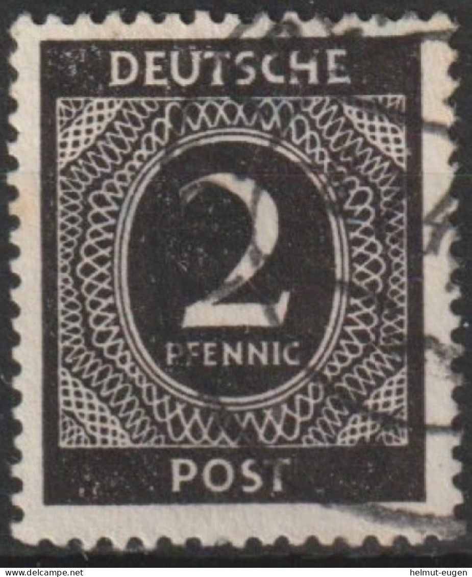 MiNr. 912 Deutschland Alliierte Besetzung Gemeinschaftsausgaben; 1946, Febr./Mai. Freimarken: I. Kontrollrats - Oblitérés