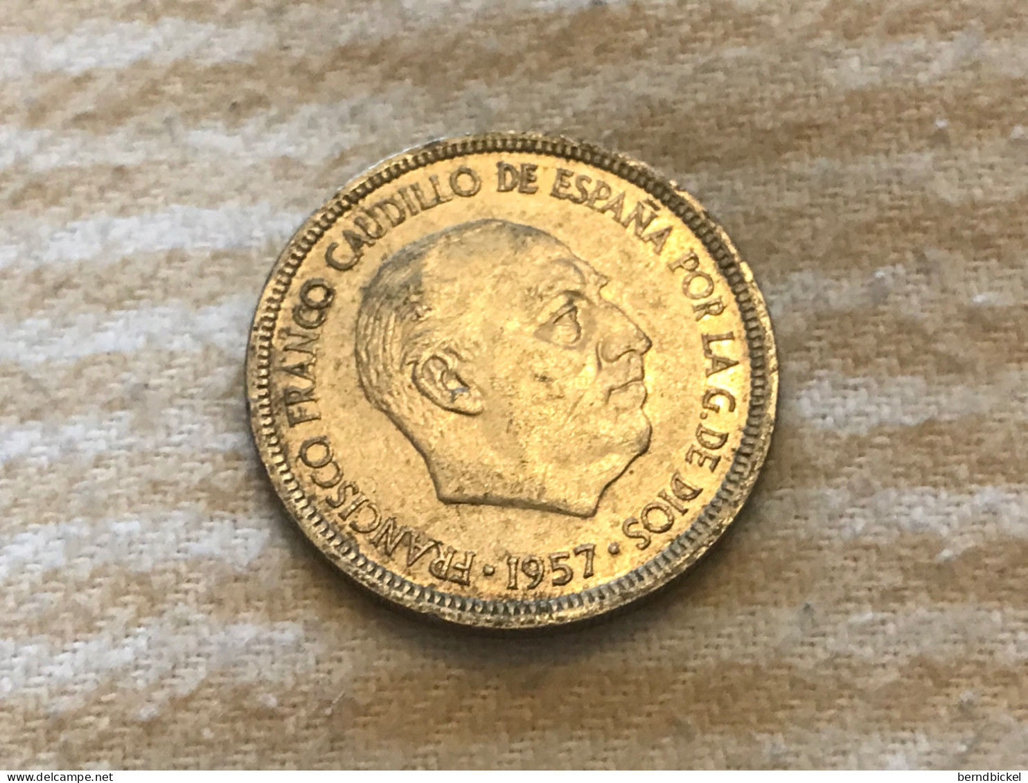 Münze Münzen Umlaufmünze Spanien 5 Pesetas 1957 Im Stern 74 - 5 Pesetas