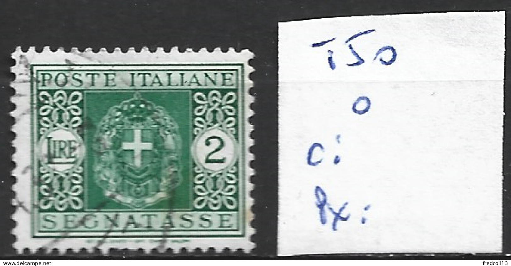 ITALIE TAXE 50 Oblitéré Côte 0.30 € - Postage Due