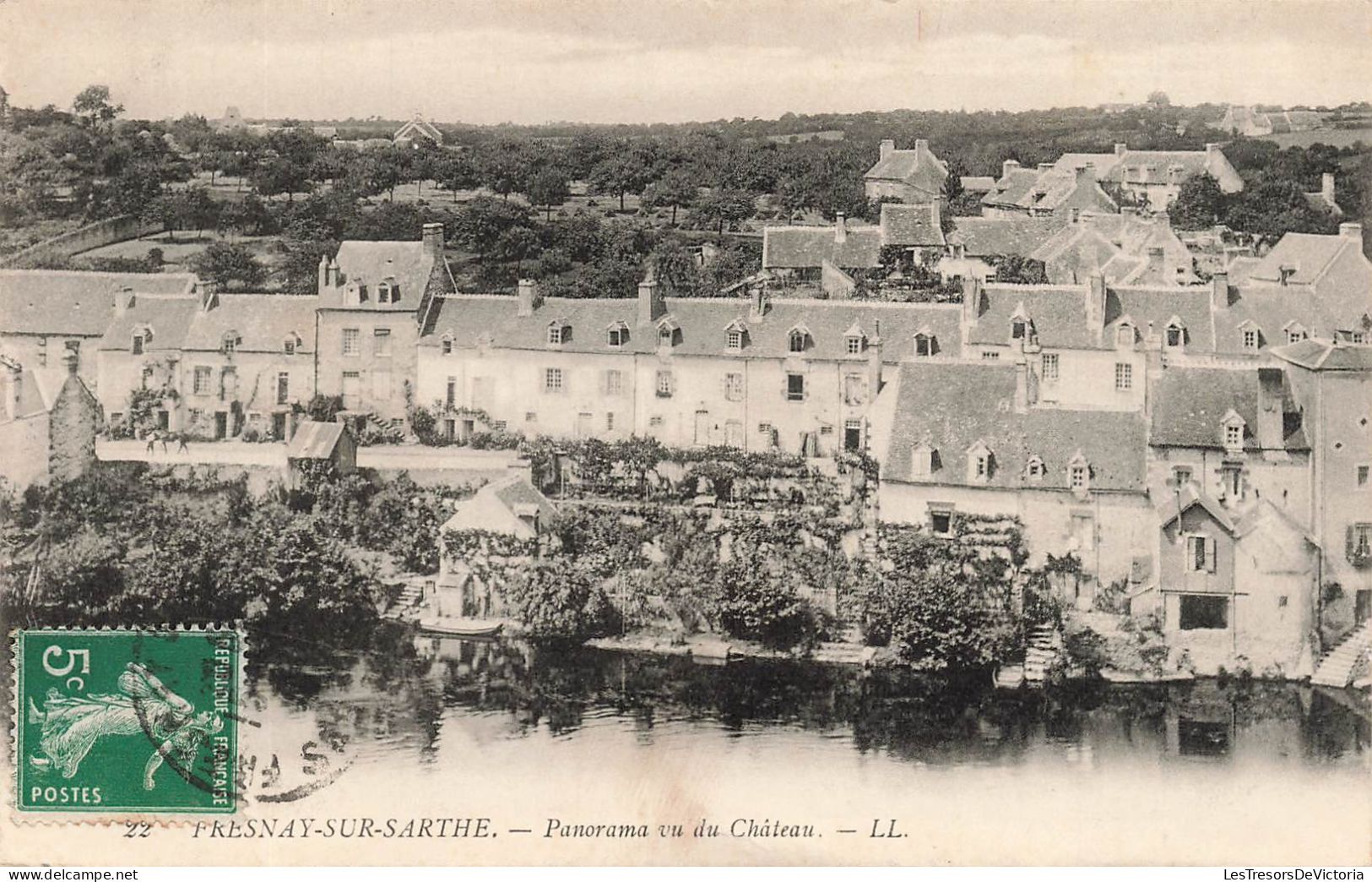 FRANCE - Fresnay Sur Sarthe - Panorama Vu Du Château - LL - Carte Postale Ancienne - Other & Unclassified