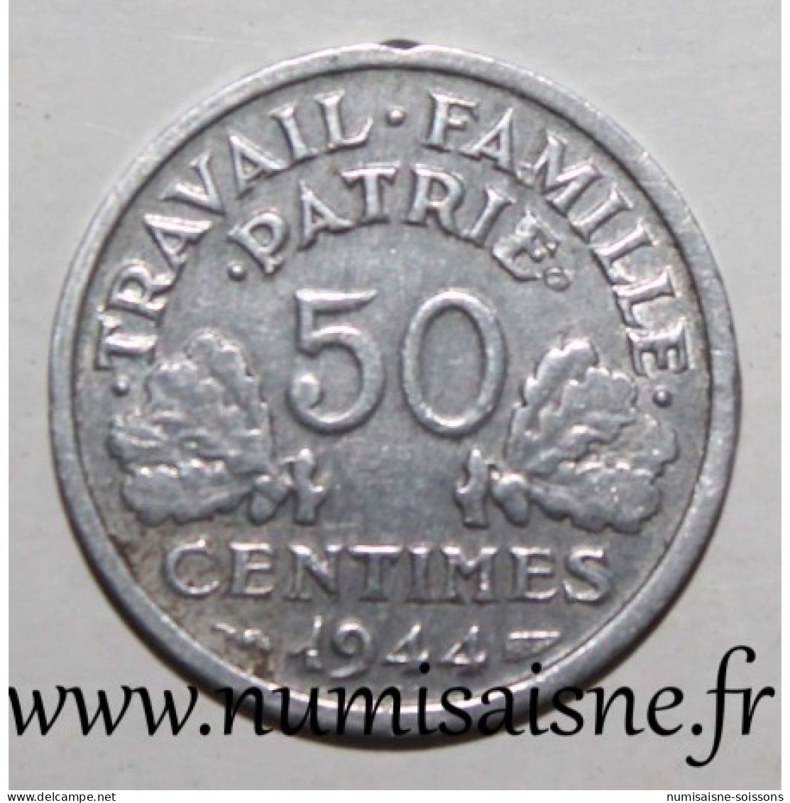 GADOURY 425 - 50 CENTIMES 1944 C - Castelsarrasin - TYPE BAZOR - KM 914 - TB/TTB - 50 Centimes