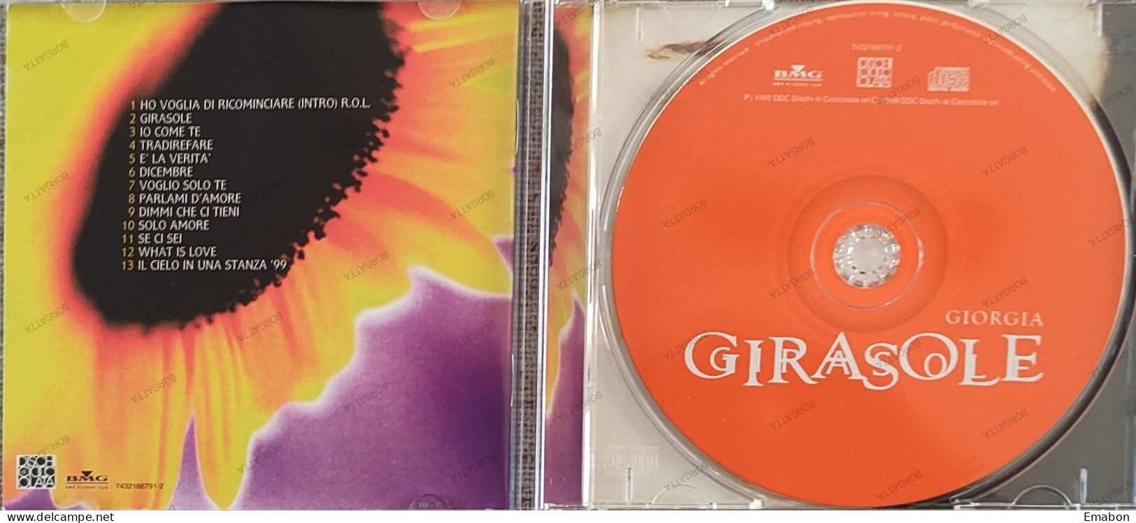 BORGATTA - ITALIANA  - Cd GIORGIA -  GIRASOLE - BMG RICORDI1999 -  USATO In Buono Stato - Andere - Italiaans