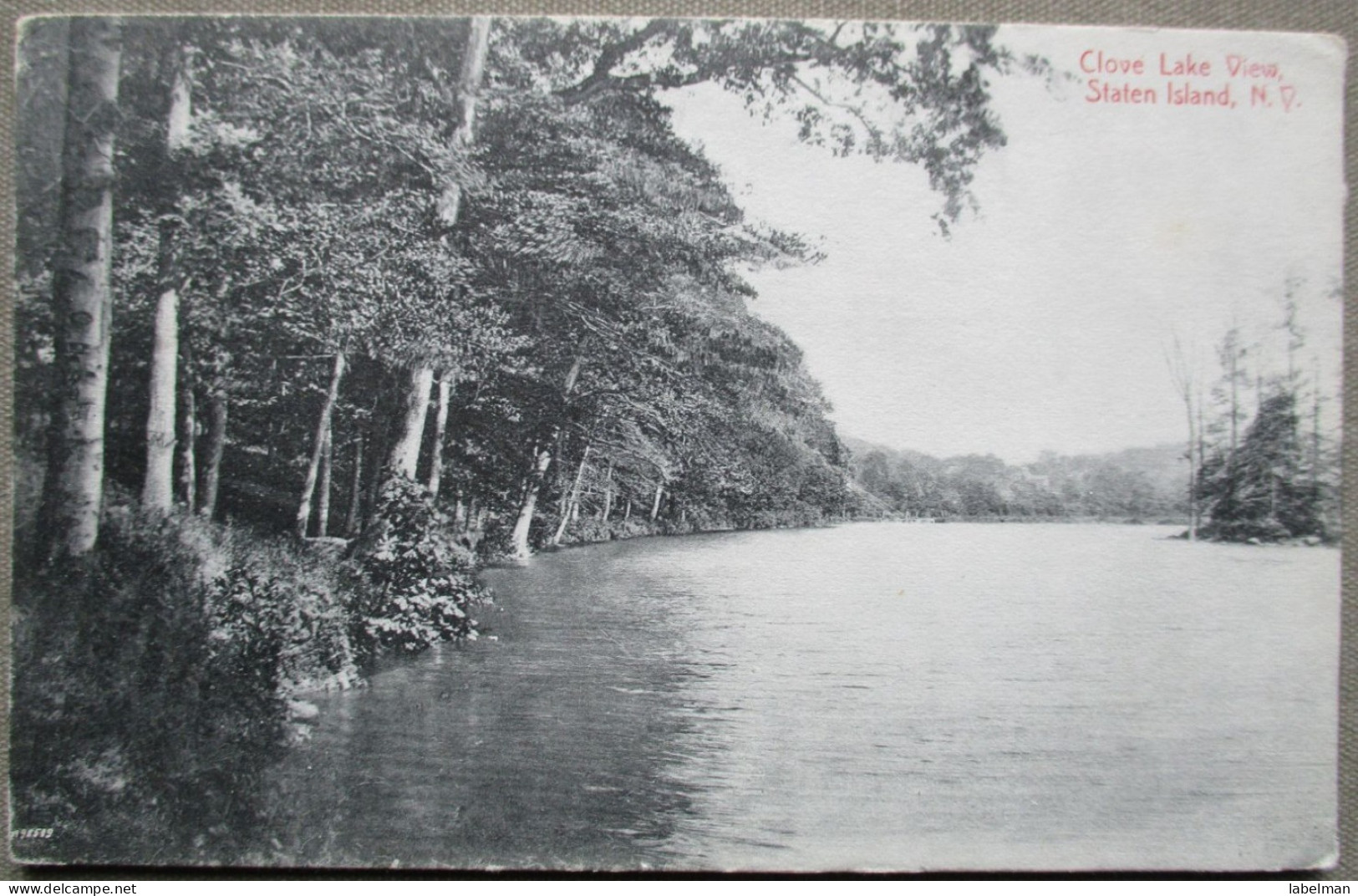 USA UNITED STATES NEW YORK CLOVE LAKE STATEN ISLAND CARD CARTE POSTALE POSTKARTE POSTCARD ANSICHTSKARTE CARTOLINA - Syracuse