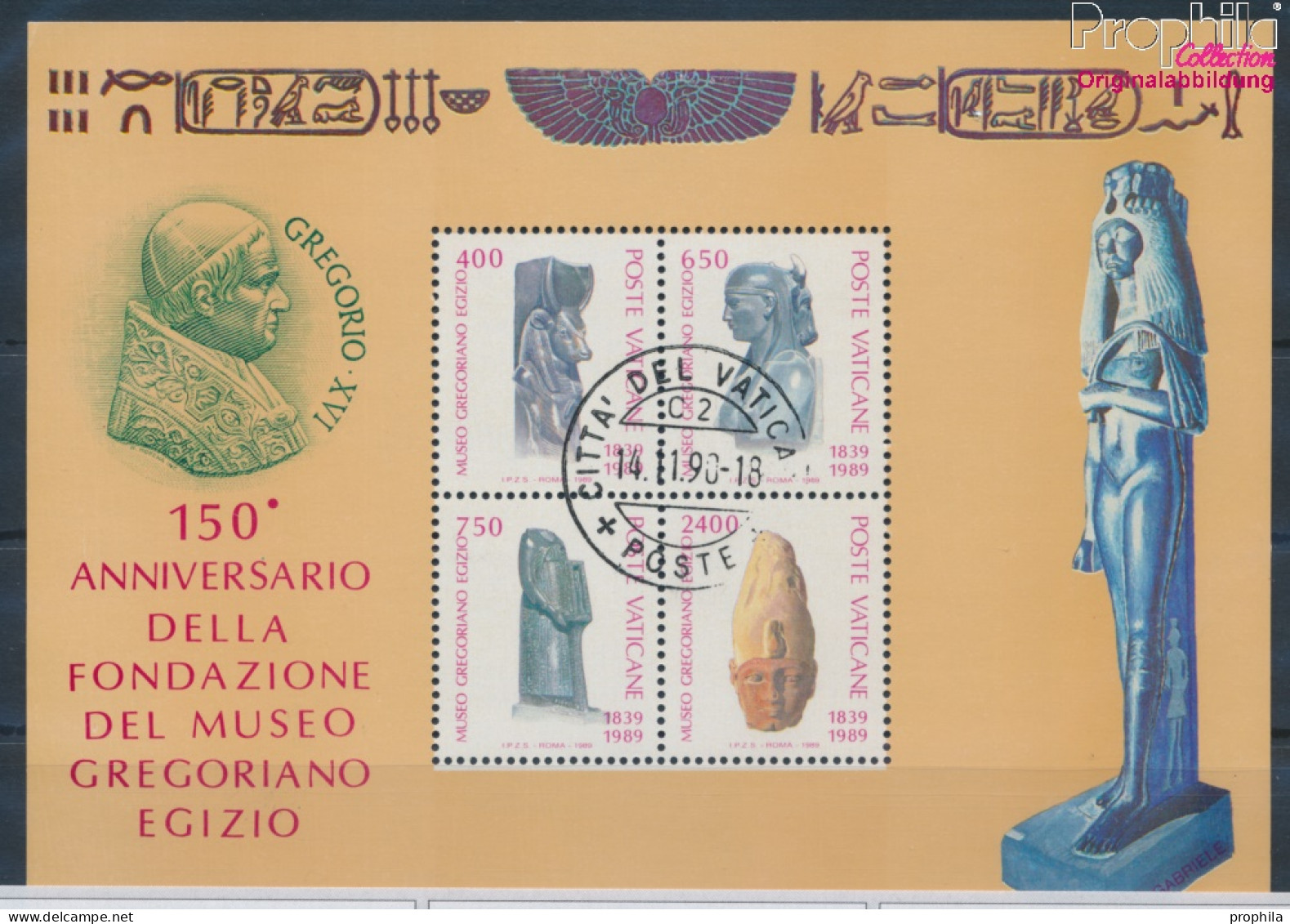Vatikanstadt Block11 (kompl.Ausgabe) Gestempelt 1989 Ägyptisches Museum (10312872 - Usados