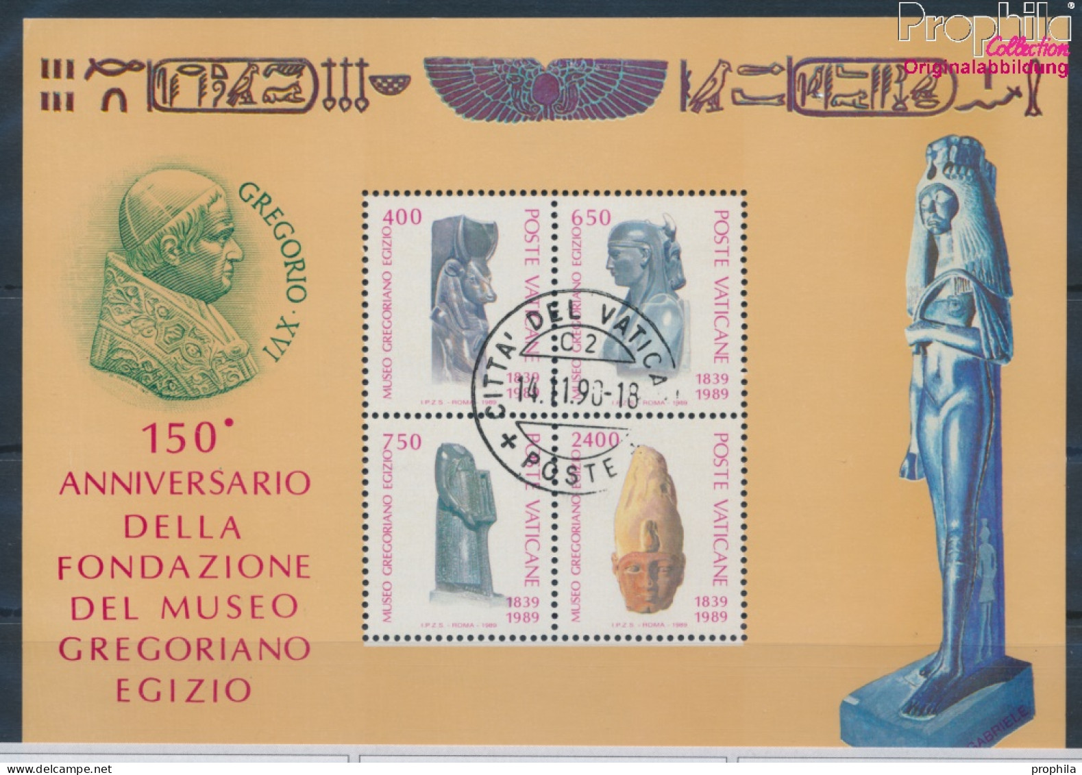 Vatikanstadt Block11 (kompl.Ausgabe) Gestempelt 1989 Ägyptisches Museum (10312872 - Used Stamps