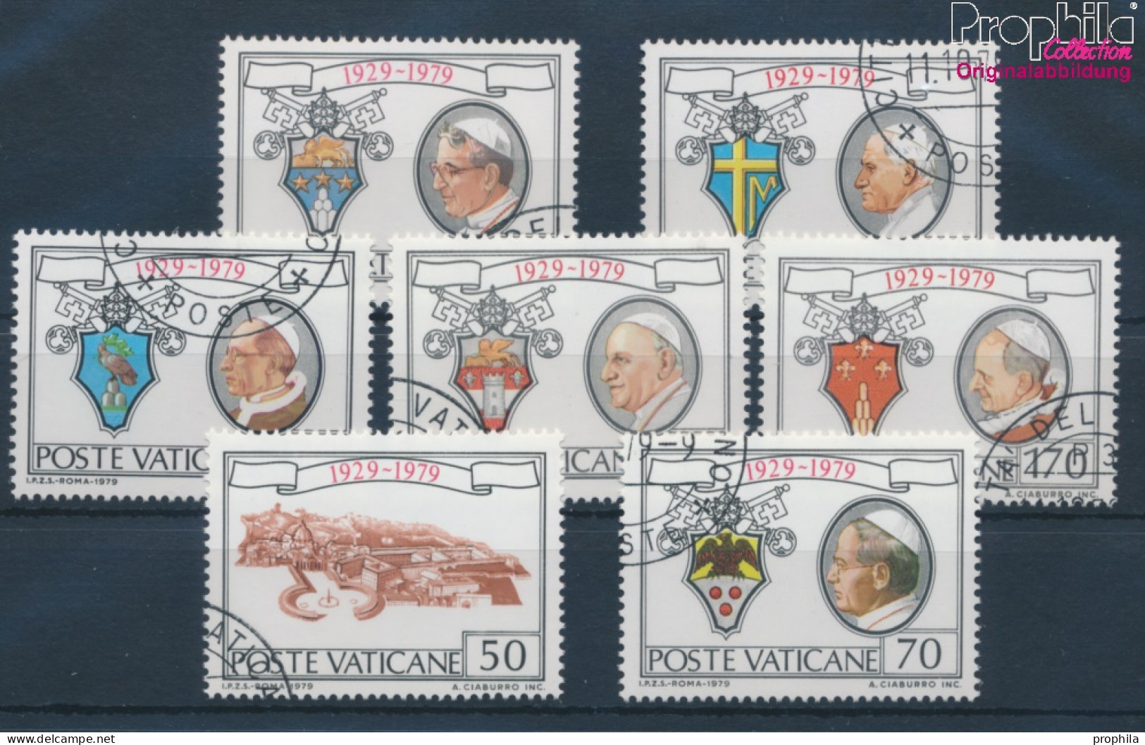 Vatikanstadt 748-754 (kompl.Ausgabe) Gestempelt 1979 50 Jahre Vatikan (10312581 - Gebraucht