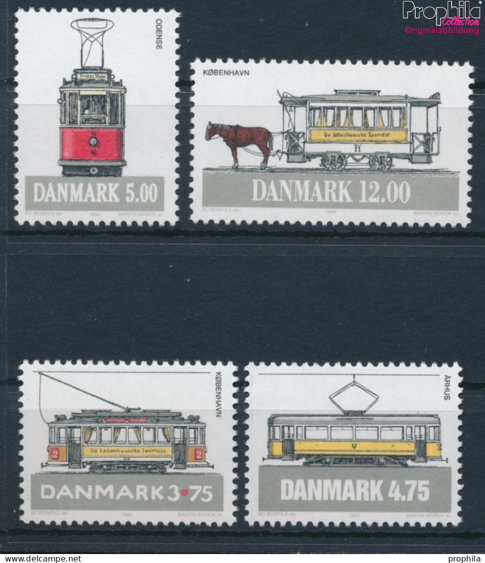 Dänemark 1080-1083 (kompl.Ausg.) Postfrisch 1994 Straßenbahnen (10301429 - Unused Stamps