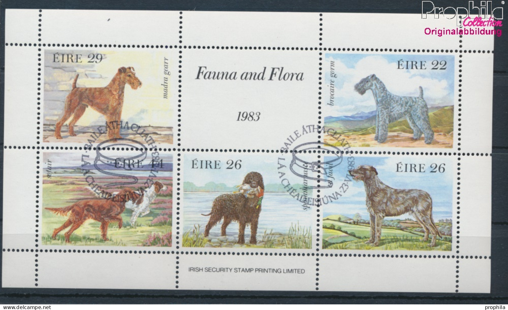 Irland Block4 (kompl.Ausg.) Gestempelt 1983 Hunde (10301389 - Oblitérés