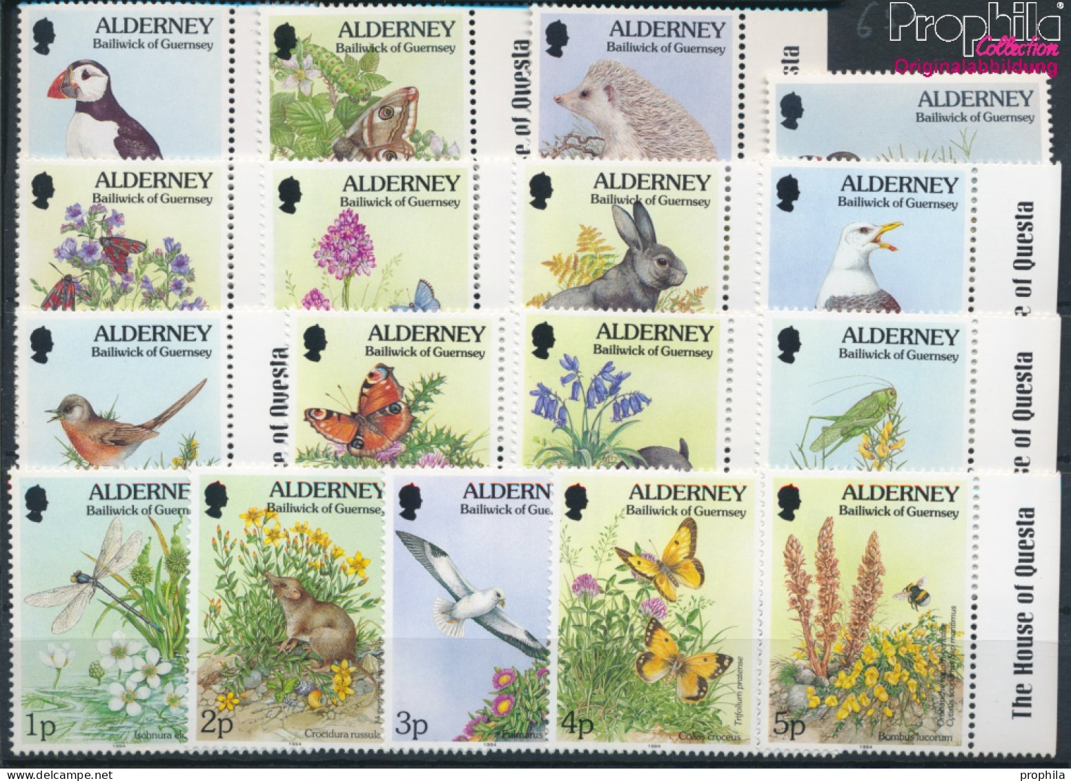 GB - Alderney Postfrisch Fauna Und Flora 1994 Fauna Und Flora  (10301492 - Alderney